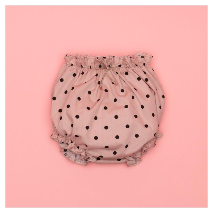 CULOTTE BABY LAZO ROSA DOTS